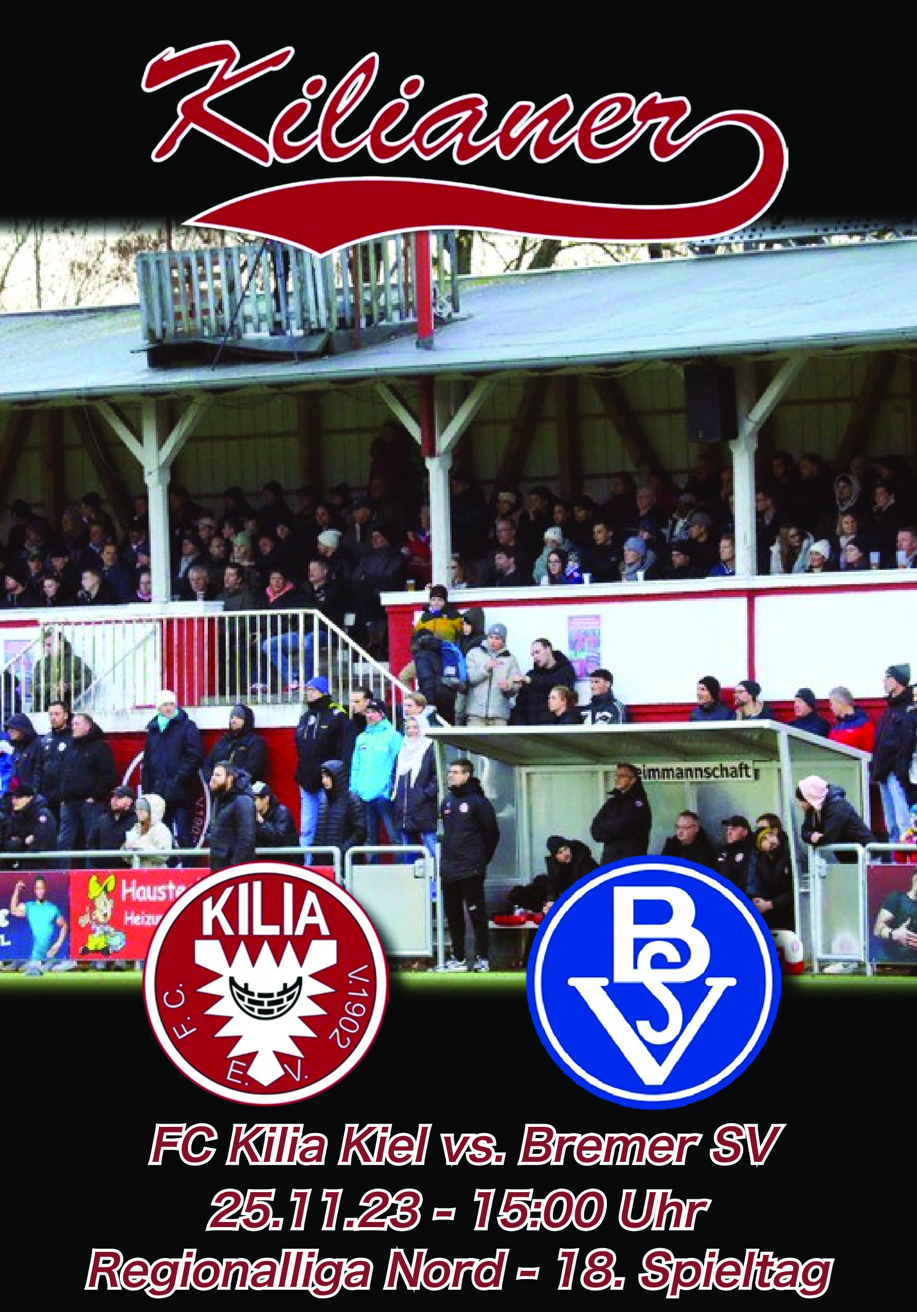 18. Spieltag [26.11.2023] FC Kilia Kiel vs. Bremer SV