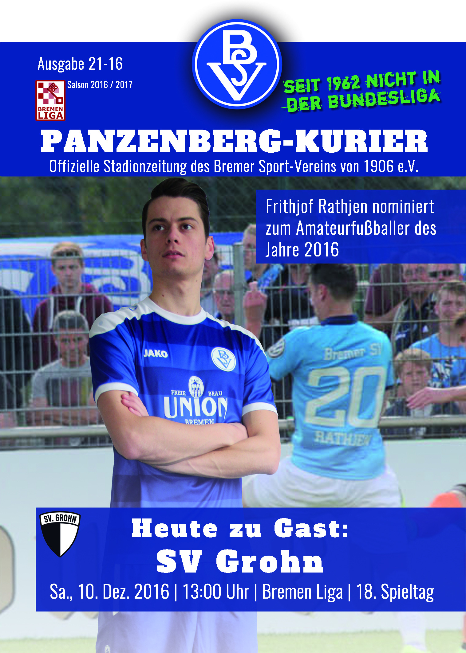 18. Spieltag [10.12.2016] Bremer SV vs. SV Grohn