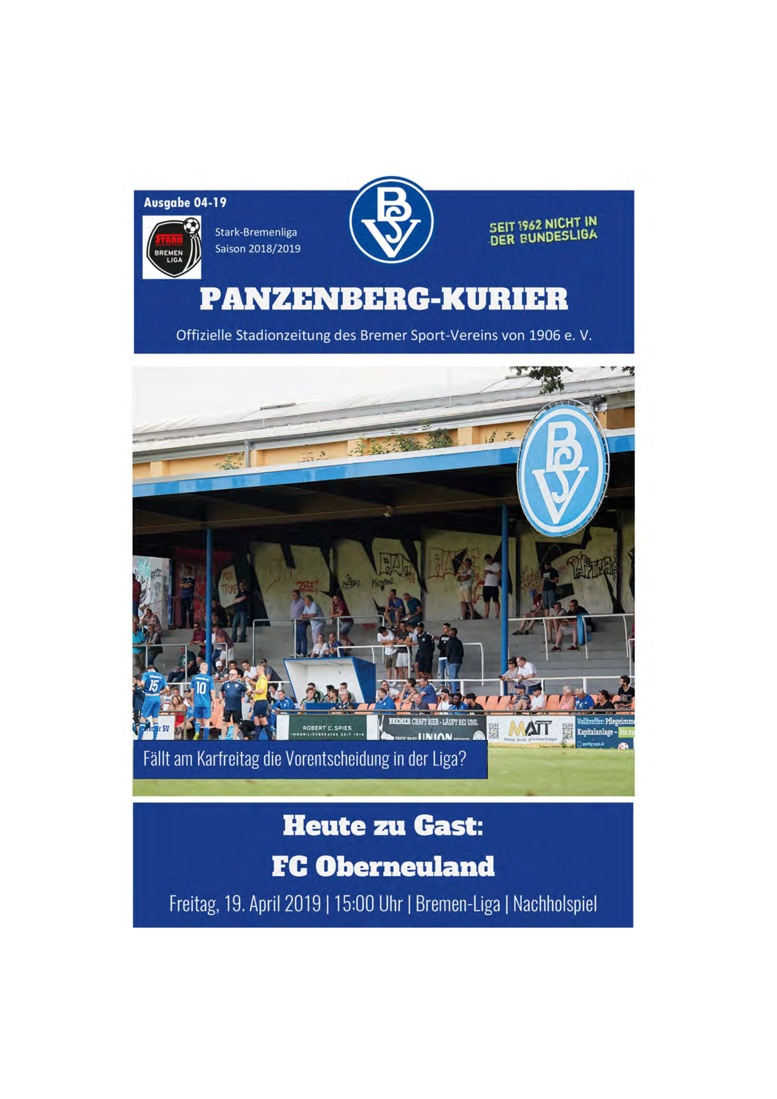 18. Spieltag [08.12.2018] Bremer SV vs. FC Oberneuland