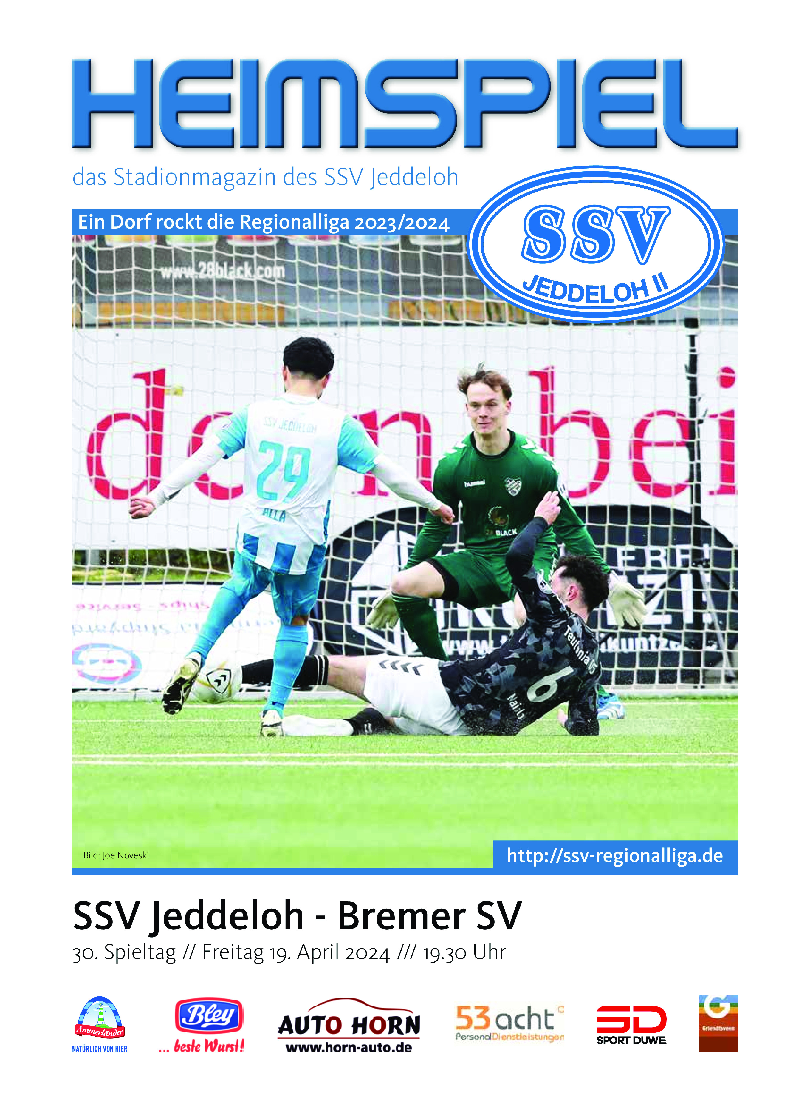 30. Spieltag [19.04.2024] SSV Jeddeloh II vs. Bremer SV