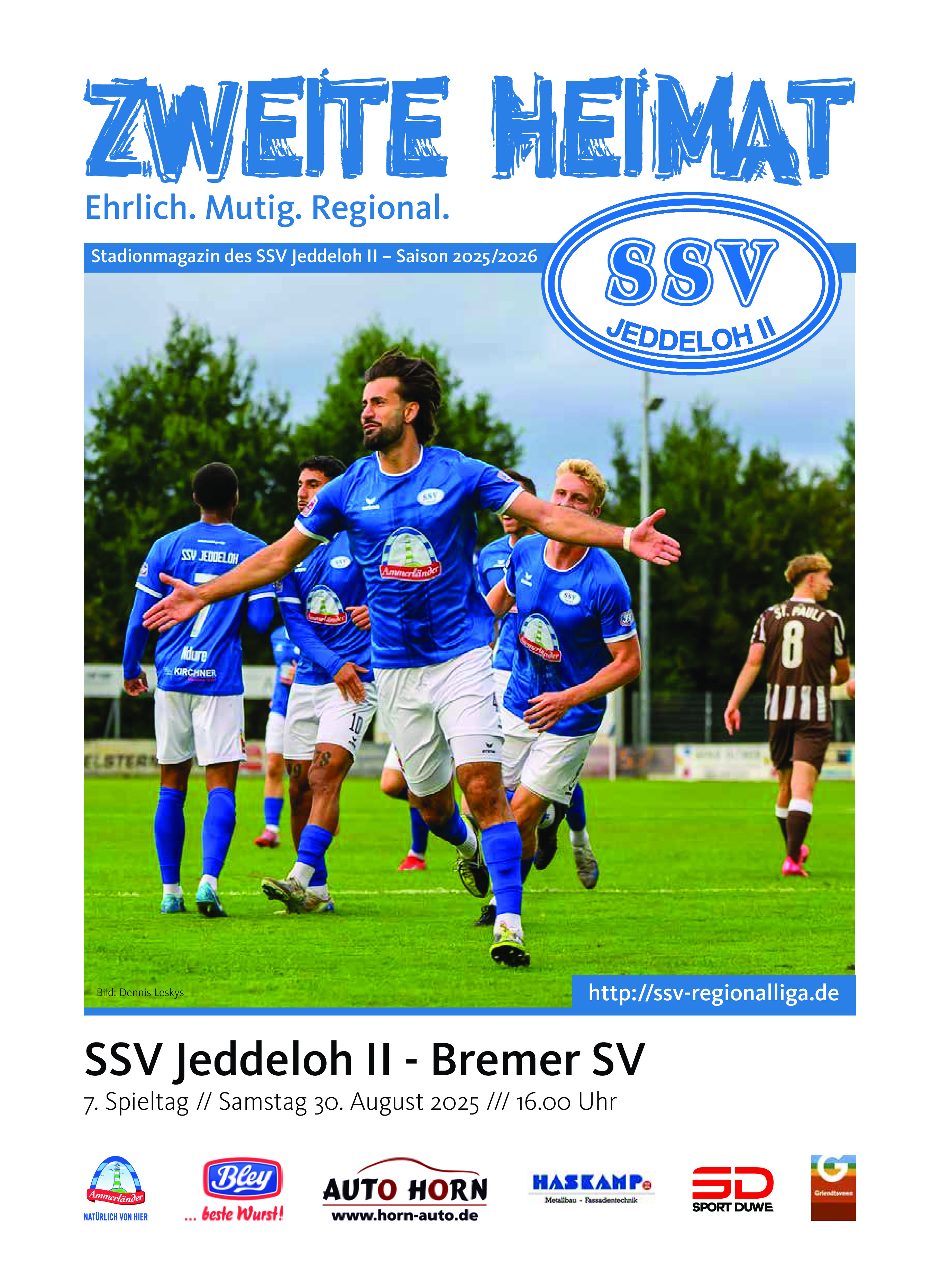 7. Spieltag [31.08.2025] SSV Jeddeloh II vs. Bremer SV