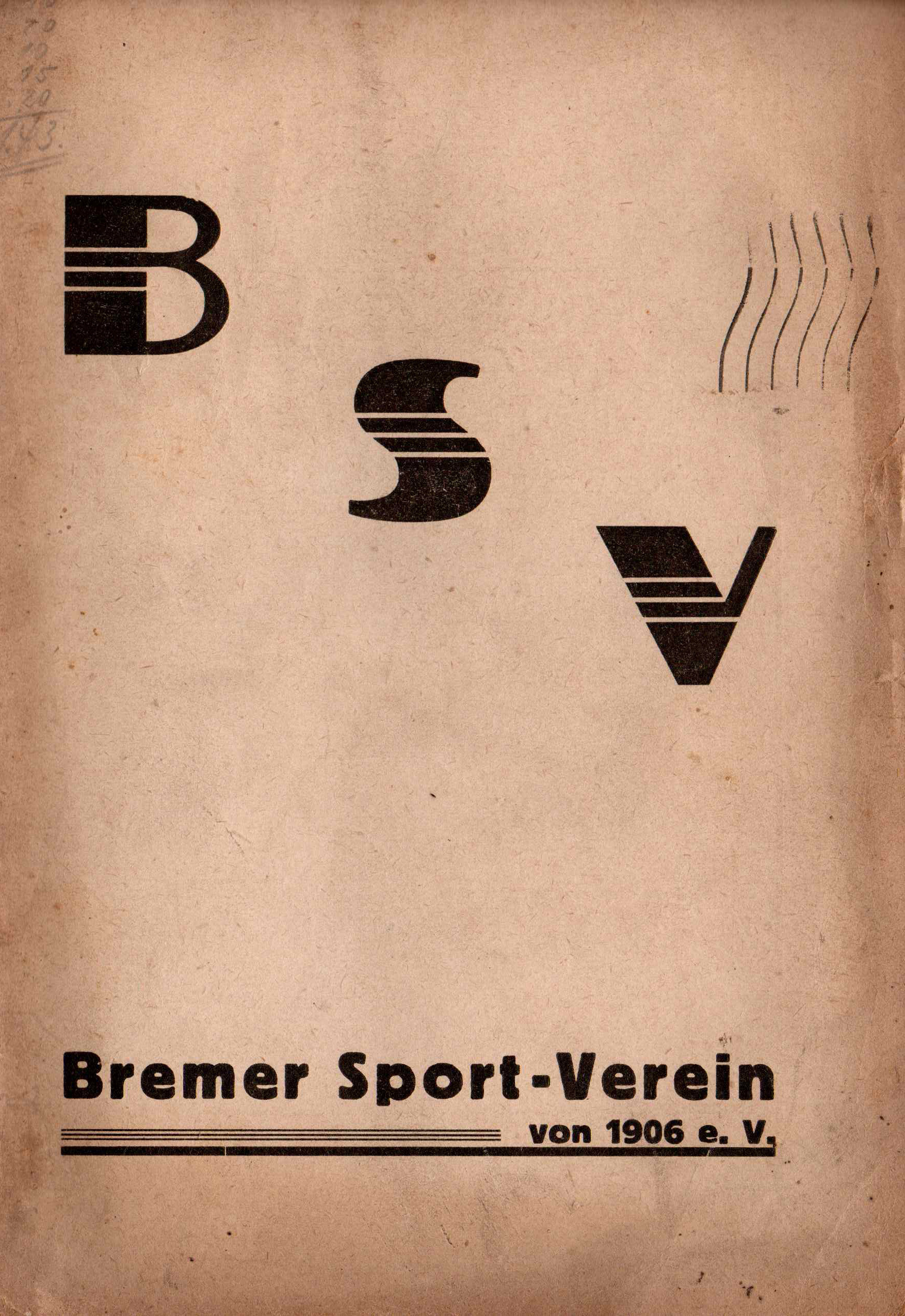 Vereinszeitung November 1933