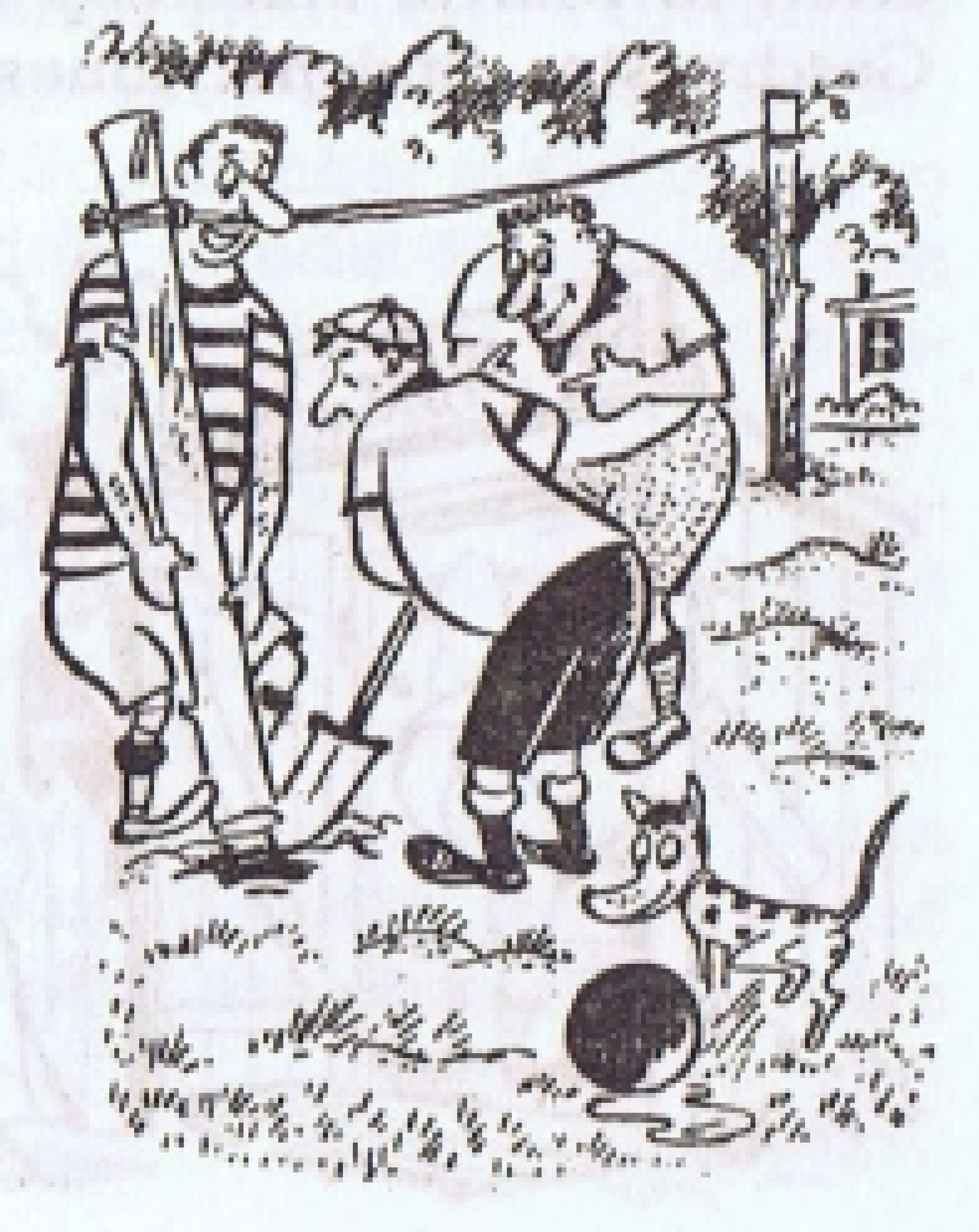 Karikatur Baumstaemme  