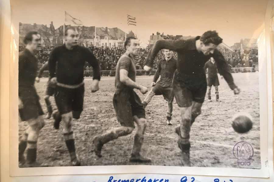 Bremer SV gegen Bremerhaven 93 Feb. 1950  