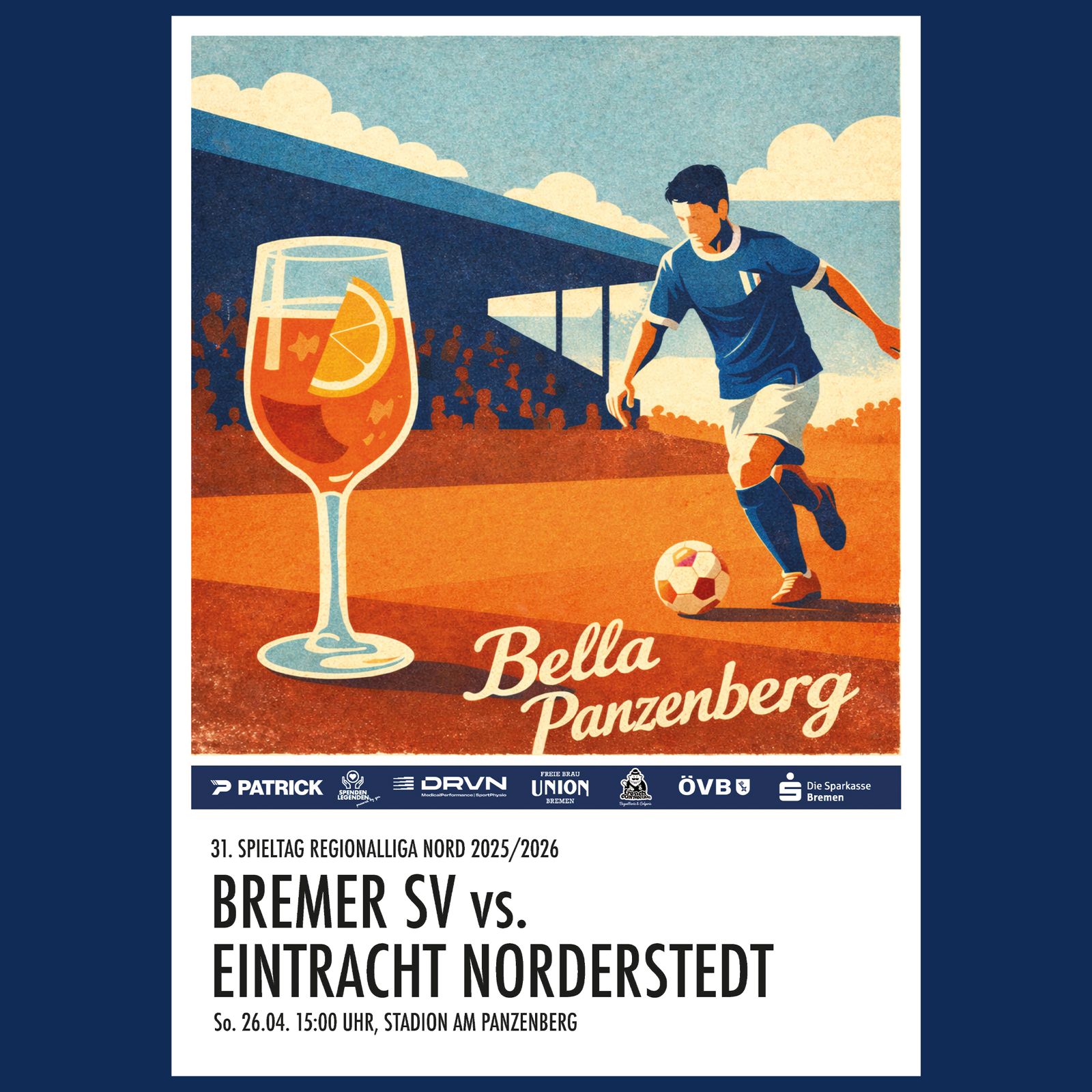 Spieltagsposter: Den Blick nach vorne richten