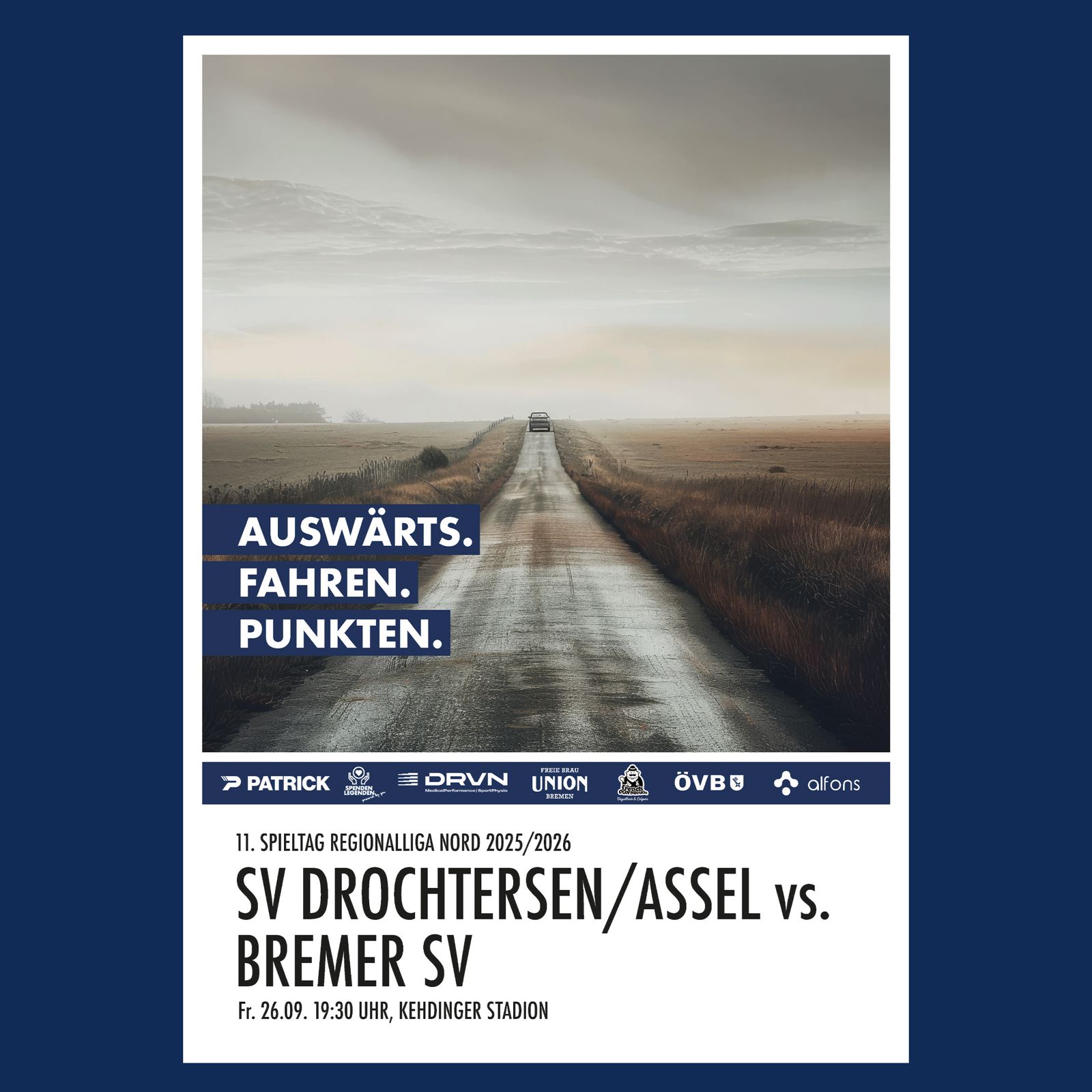 Spieltagsposter: Sehnsuchtsort Drochtersen/Assel
