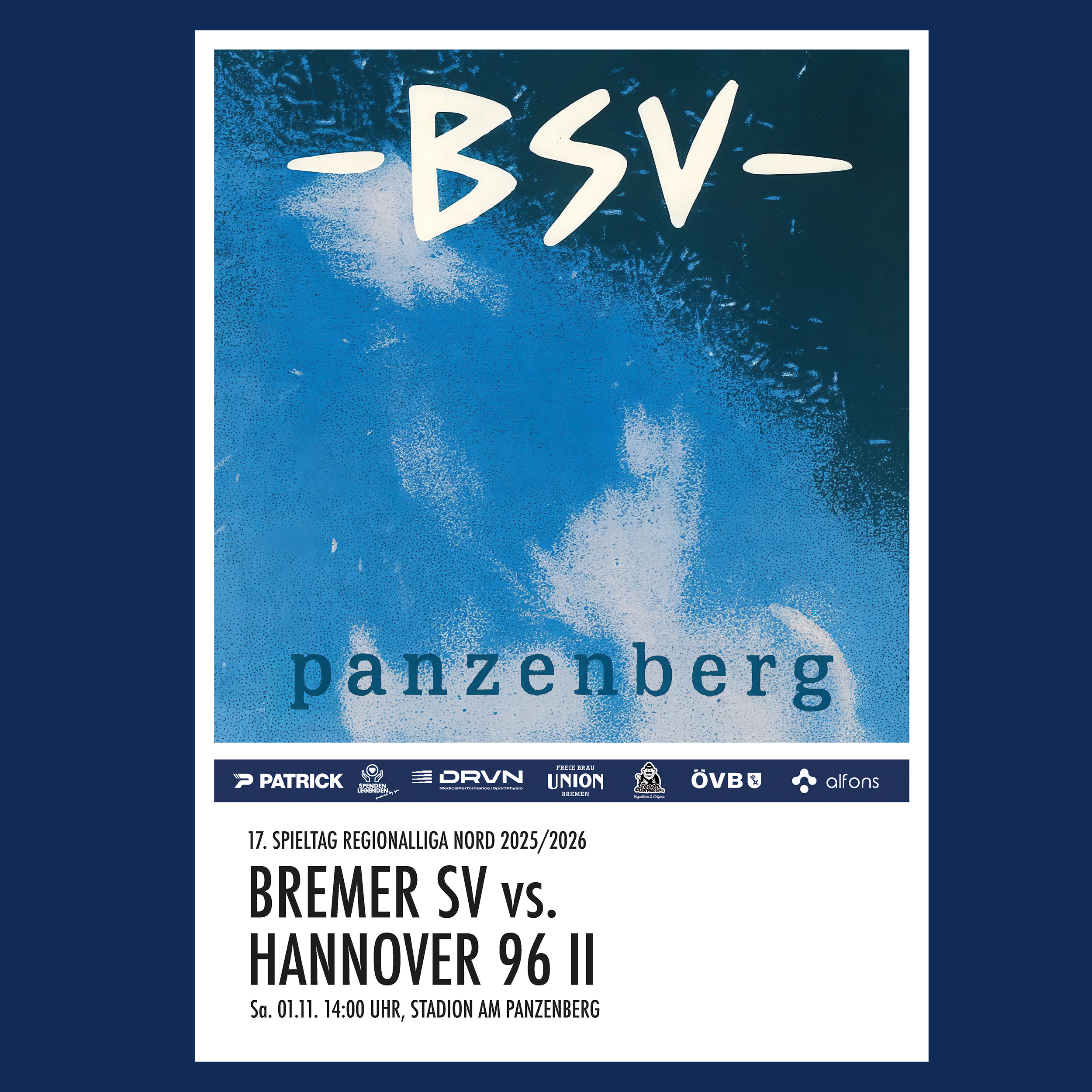 Spieltagsposter: Oben festbeißen