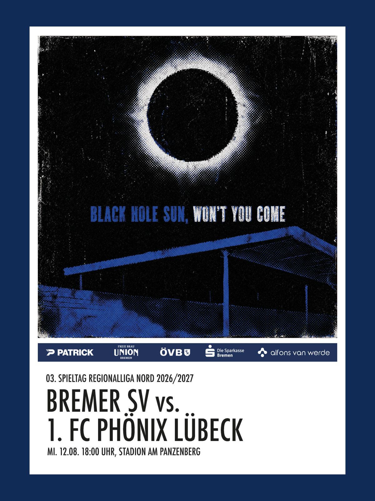 Spieltagsposter: Die Sonne scheint bei Tag und Nacht...