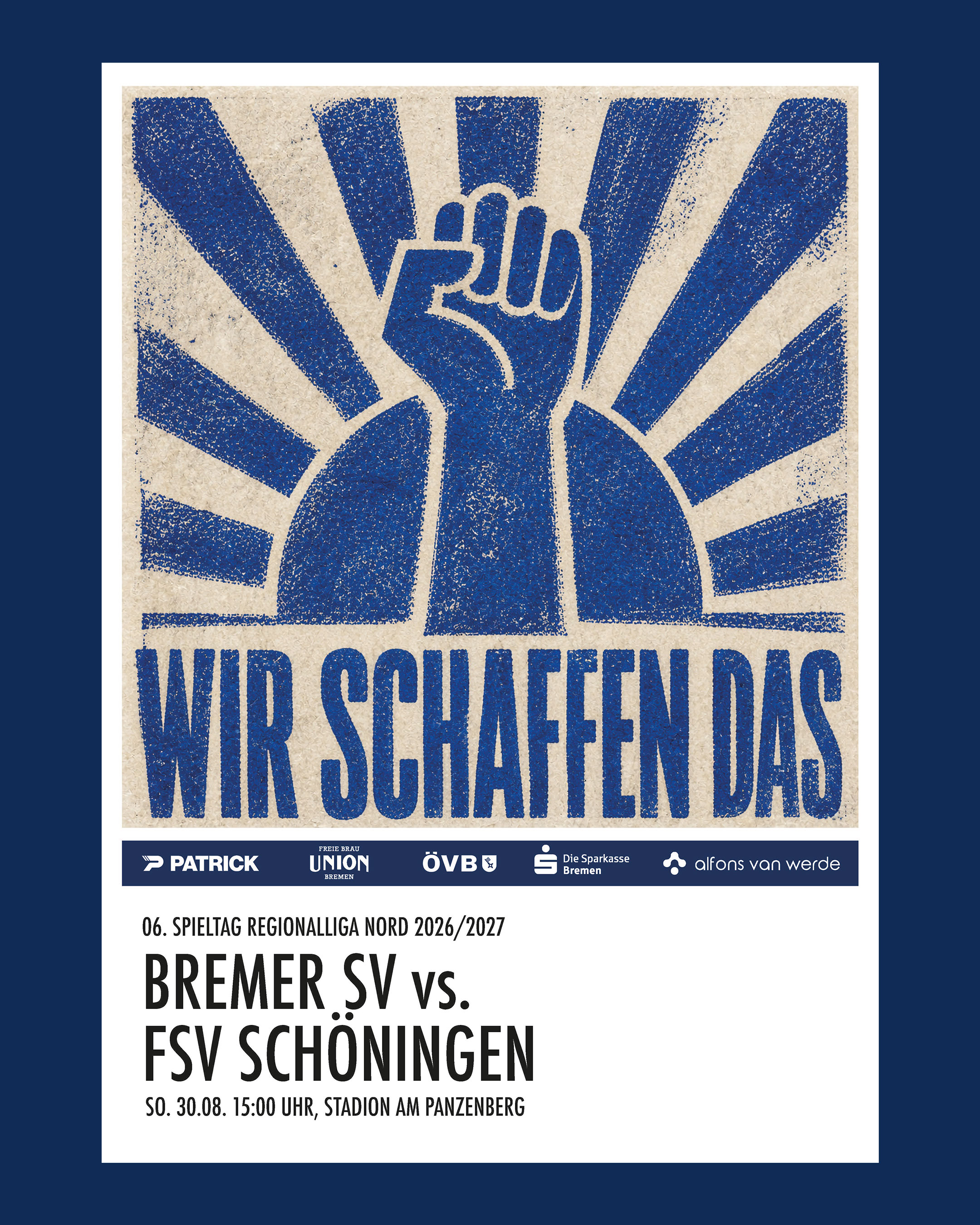 Spieltagsposter: Sommer adé, Heimspiel olé